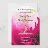 Cala Lily Flower Wedding Invitation Kaart (Voorkant)