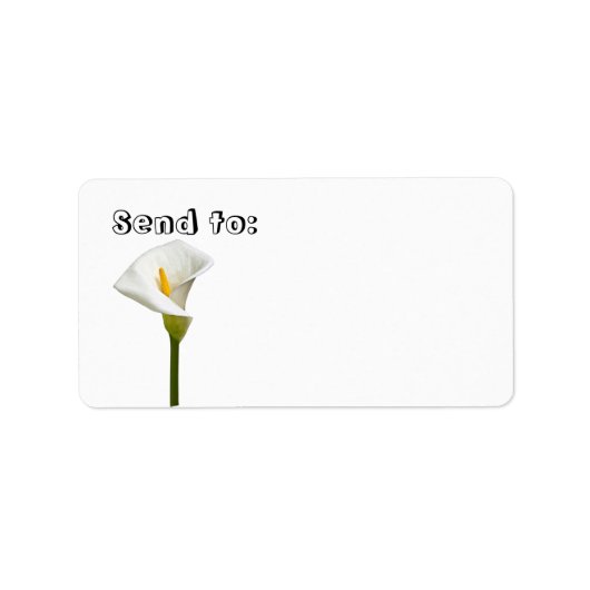 Cala Lily Gift en adreslabel Etiket (Voorkant)