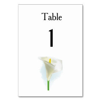 Cala Lily Modern Simple Elegant Wedding Ideeën Kaart