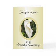 Cala Lily Personalized 55th Wedding Jubileum