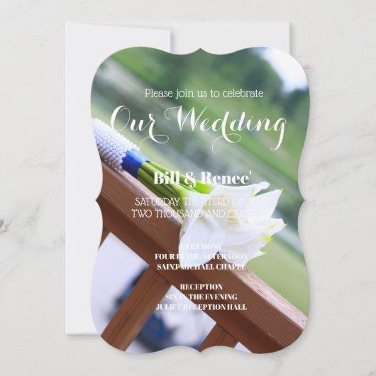 Cala Lily Wedding Invitation Kaart (Voorkant)