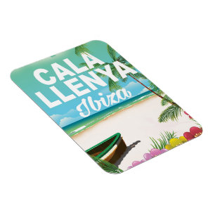 cala llenya ibiza strandreisposter magneet