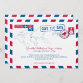 Cala Llombards Mallorca Luchtpost Save the Date (Voorkant / Achterkant)