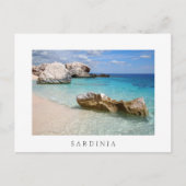 Cala Mariolu strand op Sardinië, briefkaart van de (Voorkant)