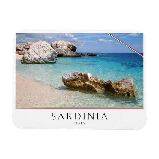 Cala Mariolu strand, Sardinië in Italië Magneet (Horizontaal)