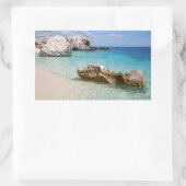 Cala Mariolu strand, Sardinië rechthoekige sticker (Tas)