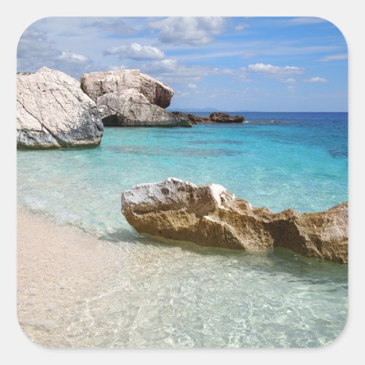 Cala Mariolu strand, Sardinië sticker (Voorkant)