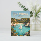 Cala Mitjana Spanje Briefkaart (Staand voorkant)
