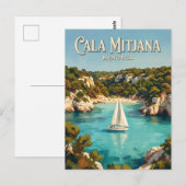 Cala Mitjana Spanje Briefkaart (Voorkant / Achterkant)