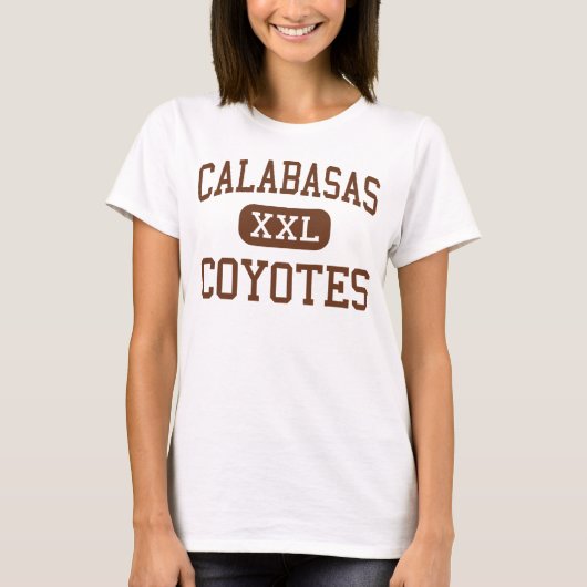 Calabasas - Coyotes - High Calabasas California T-shirt (Voorkant)