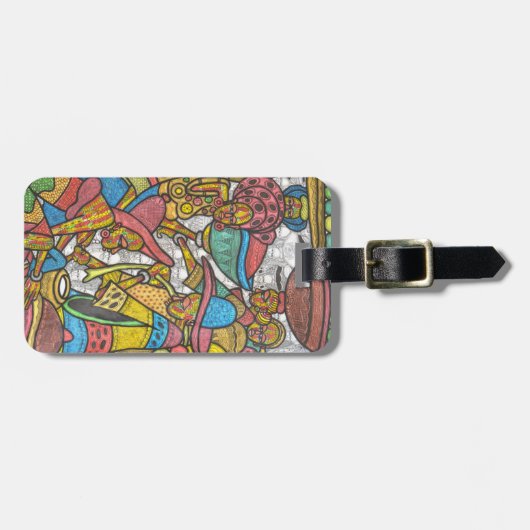 Calabash-markt Bagagelabel (Voorkant horizontaal)