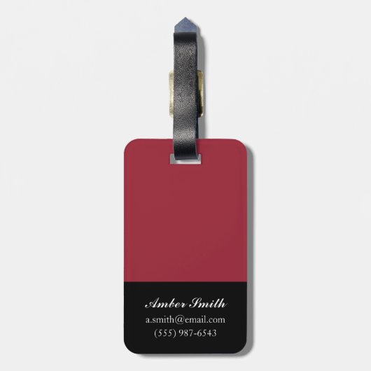 Calabash-markt Bagagelabel (Achterkant verticaal)