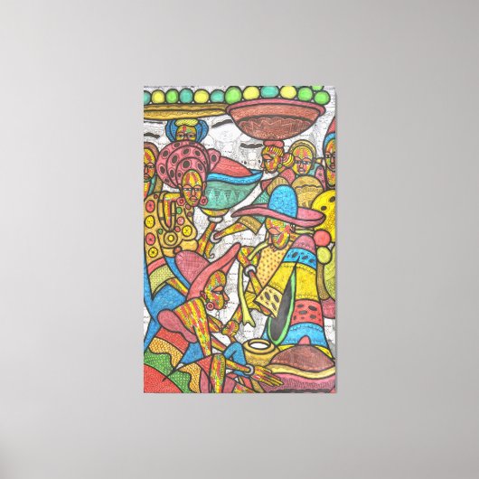 Calabash-markt Canvas Afdruk (Voorkant)