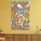 Calabash-markt Canvas Afdruk (Insitu (Woonkamer))