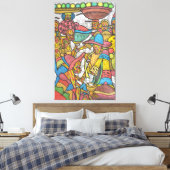 Calabash-markt Canvas Afdruk (Insitu (Slaapkamer))