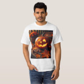 Calabaza de Halloween: Diseño Espeluznante y Diver T-shirt (Voorkant volledig)