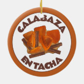 Calabaza en Tacha Mexicaans gekonfijte pompoen des Keramisch Ornament (Achterkant)