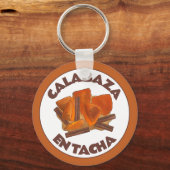 Calabaza en Tacha Mexicaans gekonfijte pompoen des Sleutelhanger (Voorkant)