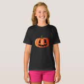 Calabaza Jack-o’-Lantern Low Poly | Halloween T-shirt (Voorkant volledig)