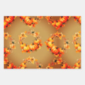 Calabazas y flores inpakpapier vel (Voorkant 3)