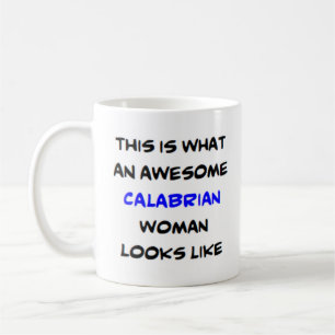 Calabrese vrouw, geweldig koffiemok