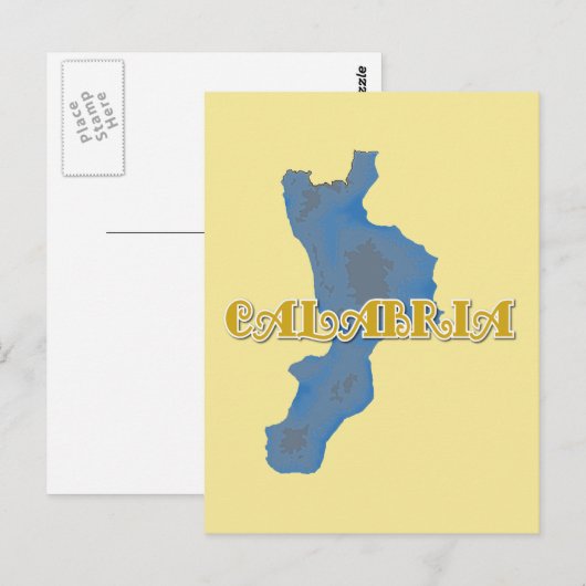 Calabria Briefkaart (Voorkant / Achterkant)