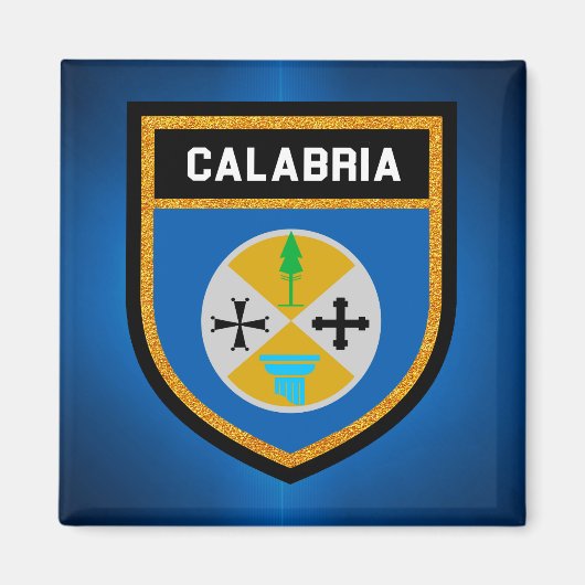 Calabria Flag Magneet (Voorkant)