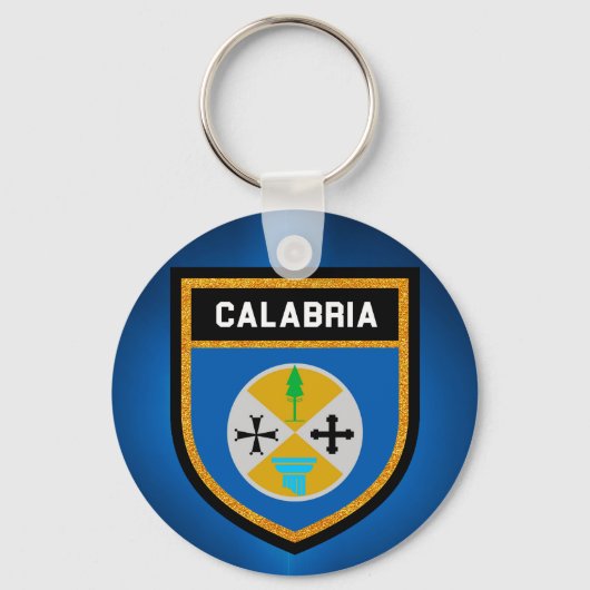 Calabria Flag Sleutelhanger (Voorkant)