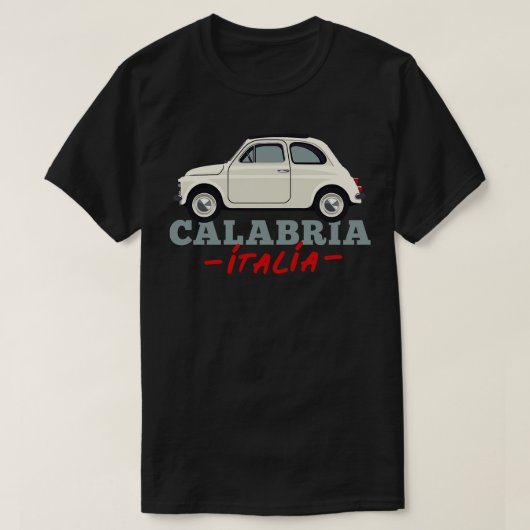 Calabria Italia Retro Style Design T-shirt (Design voorkant)