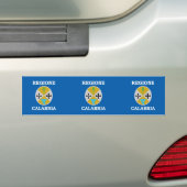 Calabria, Italiaanse vlag Bumpersticker (Op auto)