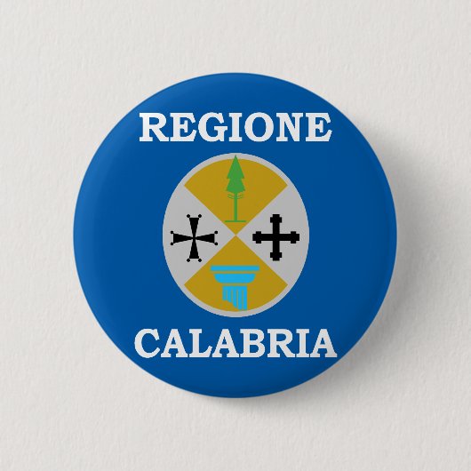 Calabria, Italiaanse vlag Ronde Button 5,7 Cm (Voorkant)