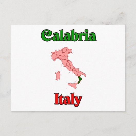 Calabria Italië Briefkaart (Voorkant)
