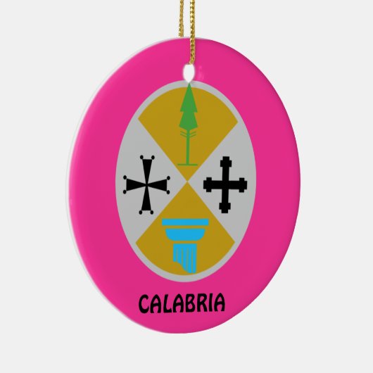 Calabria * Italië kerstornament Calabria Natali Keramisch Ornament (Rechts)