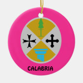 Calabria * Italië kerstornament Calabria Natali Keramisch Ornament (Voorkant)
