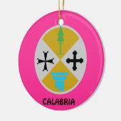 Calabria * Italië kerstornament Calabria Natali Keramisch Ornament (Links)