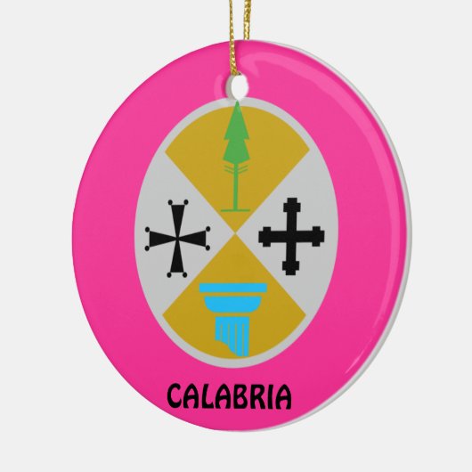 Calabria * Italië kerstornament Calabria Natali Keramisch Ornament (Links)