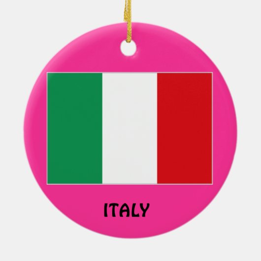 Calabria * Italië kerstornament Calabria Natali Keramisch Ornament (Achterkant)