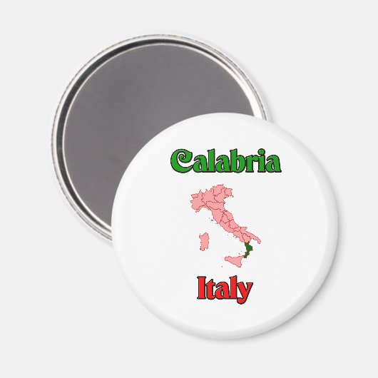 Calabria Italië Magneet (Voorkant / Achterkant)