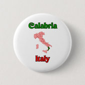Calabria Italië Ronde Button 5,7 Cm (Voorkant)