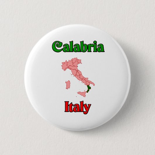 Calabria Italië Ronde Button 5,7 Cm (Voorkant)