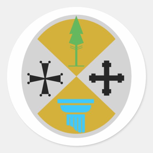 Calabria, Italië Ronde Sticker (Voorkant)