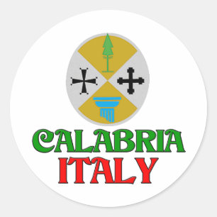 Calabria Italië Ronde Sticker
