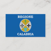 Calabria, Italië Visitekaartje (Achterkant)