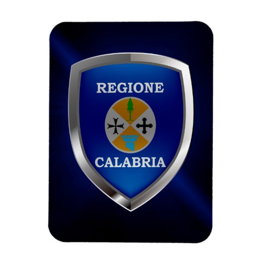 Calabria Mettalic Emblem Magneet (Verticaal)