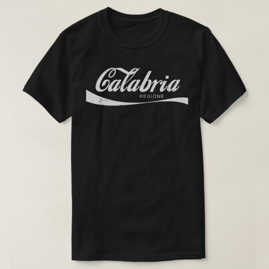 Calabria Regione Italia Retro Design T-shirt (Design voorkant)
