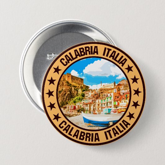 Calabria Ronde Button 7,6 Cm (Voorkant /achterkant)