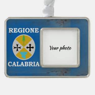 Calabria Verzilverd Omlijst Ornament