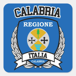 Calabria Vierkante Sticker