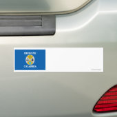 Calabria vlag bumpersticker (Op auto)