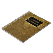 Calabrias IX Victoriaans monogram oude boekstijl Notitieboek (Linkerzijde)